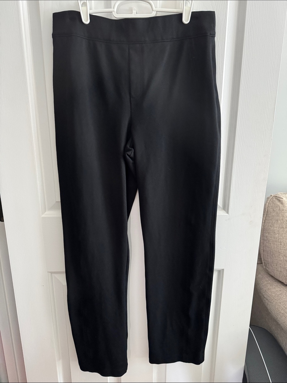SPANX Black Straight-Leg Ponte Pants